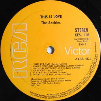 LP The Archies: This Is Love