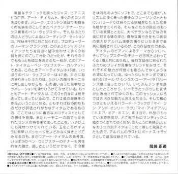 CD The Art Tatum - Ben Webster Quartet: The Tatum Group Masterpieces