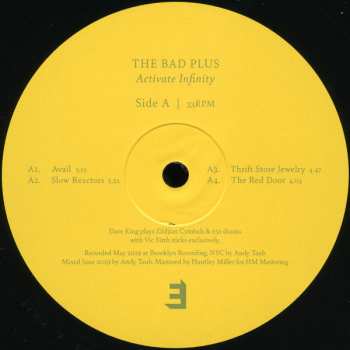 LP The Bad Plus: Activate Infinity