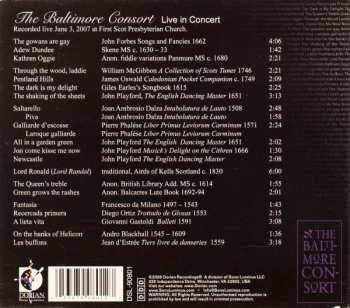 CD The Baltimore Consort: Live In Concert