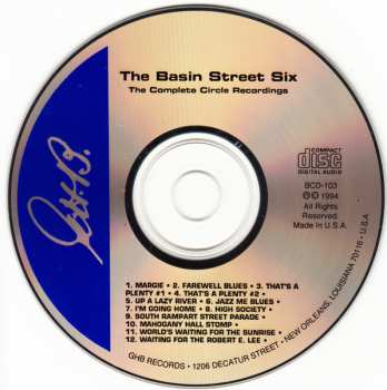 CD Basin Street Six: The Complete Circle Recordings