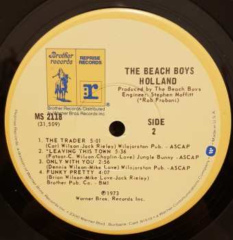 LP/SP The Beach Boys: Holland
