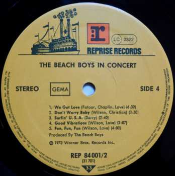 2LP The Beach Boys: In Concert
