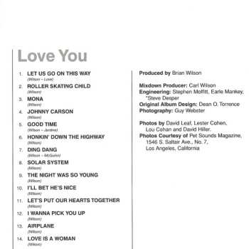 CD The Beach Boys: Love You