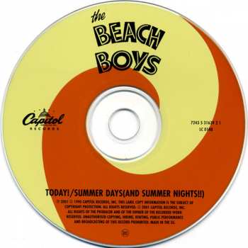 CD The Beach Boys: Today! / Summer Days (And Summer Nights!!)
