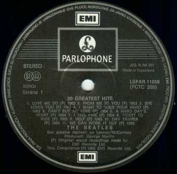 LP The Beatles: 20 Greatest Hits