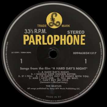 LP The Beatles: A Hard Day's Night