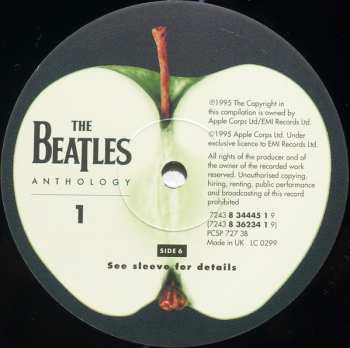 3LP The Beatles: Anthology 1