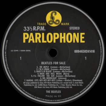 LP The Beatles: Beatles For Sale