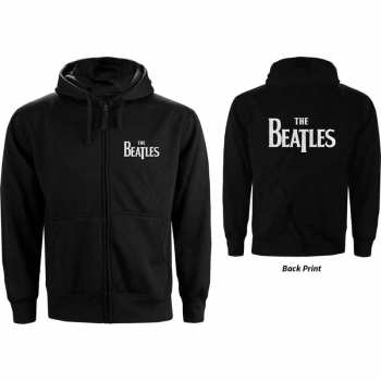 Merch The Beatles: Dámská Mikina Na Zip Drop T Logo The Beatles  S