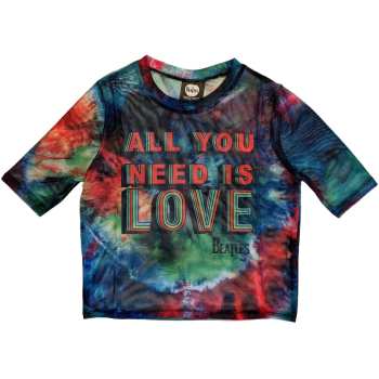 Merch The Beatles: Dámske Crop Top All You Need Is Love