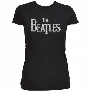Merch The Beatles: Dámské Tričko Drop T Logo The Beatles  S