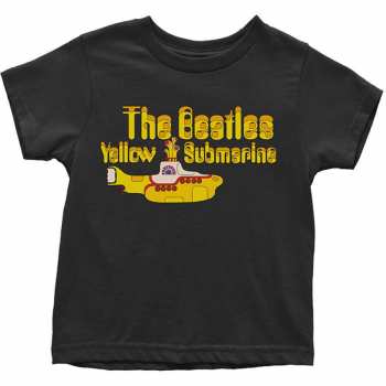 Merch The Beatles: Detské Toddler Tričko Yellow Submarine Logo The Beatles & Sub 