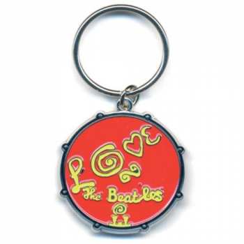 Merch The Beatles: Kľúčenka Love Drum 