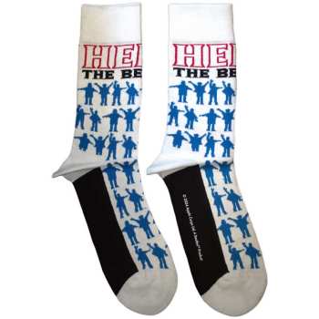 Merch The Beatles: Členkové ponožky Help Silhouettes Repeat