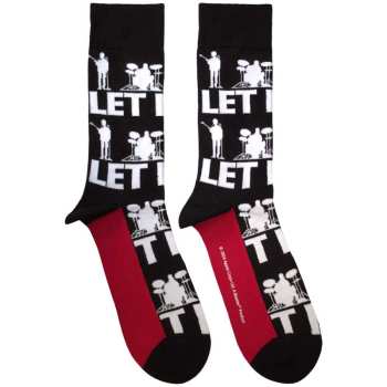 Merch The Beatles: Členkové ponožky Let It Be Silhouettes Repeat
