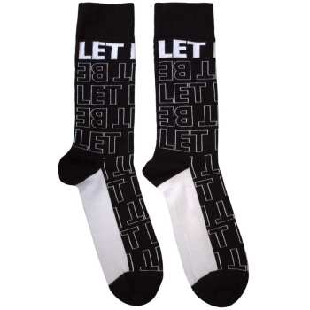 Merch The Beatles: Členkové ponožky Let It Be Text Outlines Repeat