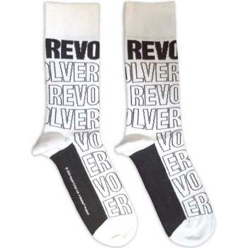 Merch The Beatles: Členkové ponožky Revolver Text Outlines Repeat