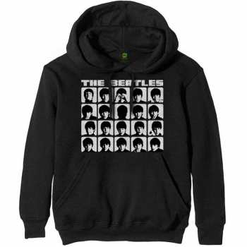 Merch The Beatles: Mikina Hard Days Night Faces Mono  M