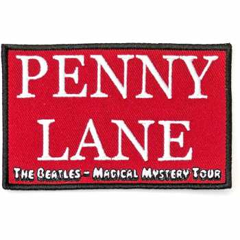 Merch The Beatles: Nášivka Penny Lane Red