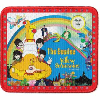 Merch The Beatles: Nášivka Yellow Submarine Stars Border 