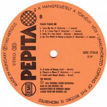 LP The Beatles: Please Please Me