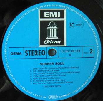 LP The Beatles: Rubber Soul