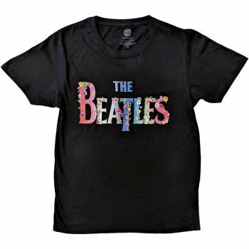 Merch The Beatles: Tričko Floral Logo The Beatles