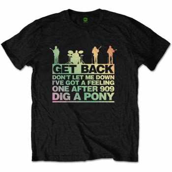 Merch The Beatles: Tričko Get Back Gradient 