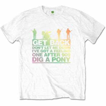 Merch The Beatles: Tričko Get Back Gradient 