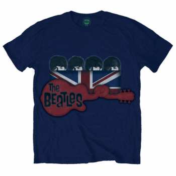 Merch The Beatles: Tričko Guitar & Flag 
