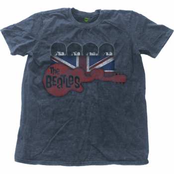 Merch The Beatles: Tričko Guitar & Flag 