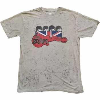 Merch The Beatles: Tričko Guitar & Flag  S
