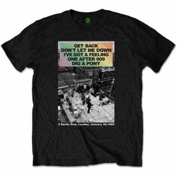 Merch The Beatles: Tričko Rooftop Songs Gradient 