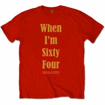Merch The Beatles: Tričko When I'm Sixty Four 