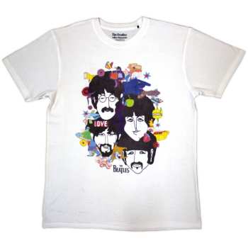 Merch The Beatles: Tričko Yellow Submarine Heads Collage / Atn