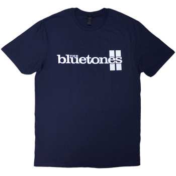 Merch The Bluetones: Tričko Stripe Logo The Bluetones