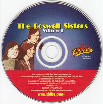 CD The Boswell Sisters: Volume 1