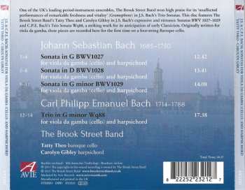 CD Johann Sebastian Bach: Sonatas For Viola Da Gamba And Harpsichord (Transcribed For Cello)