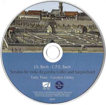 CD Johann Sebastian Bach: Sonatas For Viola Da Gamba And Harpsichord (Transcribed For Cello)