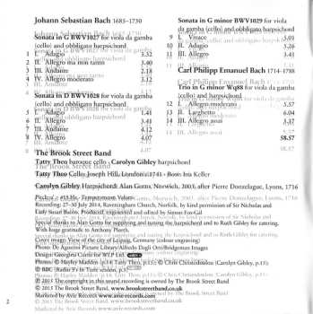 CD Johann Sebastian Bach: Sonatas For Viola Da Gamba And Harpsichord (Transcribed For Cello)