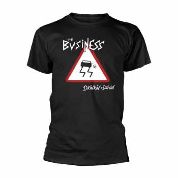 Merch The Business: Tričko Drinkin + Drivin (black) S