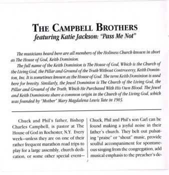 CD The Campbell Brothers: Pass Me Not