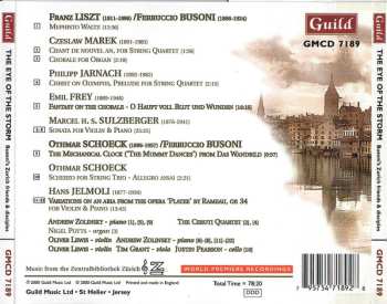 CD Justin Pearson: The Eye Of The Storm - Ferrucio Busoni's Zurch Friends & Disciples