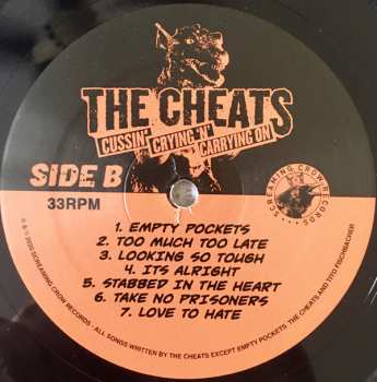 LP The Cheats: Cussin' Crying 'N' Carrying On