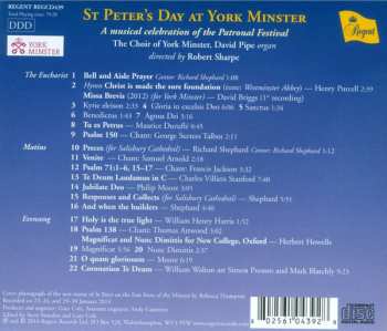 CD York Minster Choir: St Peter’s Day At York Minster