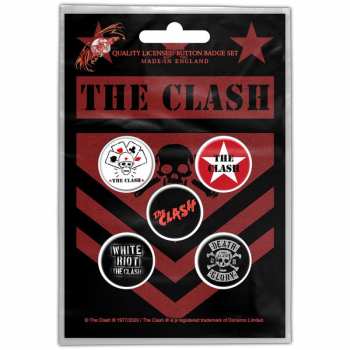 Merch The Clash: Súprava Odznakov London Calling