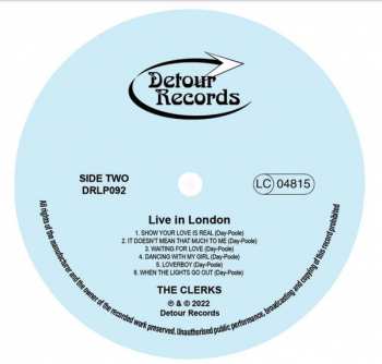 LP The Clerks: Live In London CLR