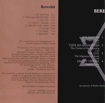 CD Cracow Klezmer Band: Bereshit