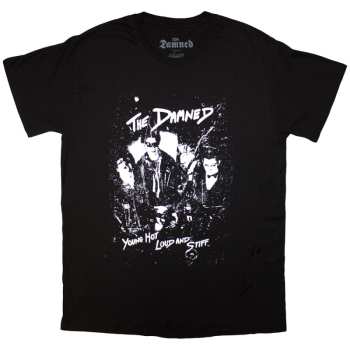 Merch The Damned: The Damned Unisex T-shirt: Young Hot Loud & Stiff (black) (small) S